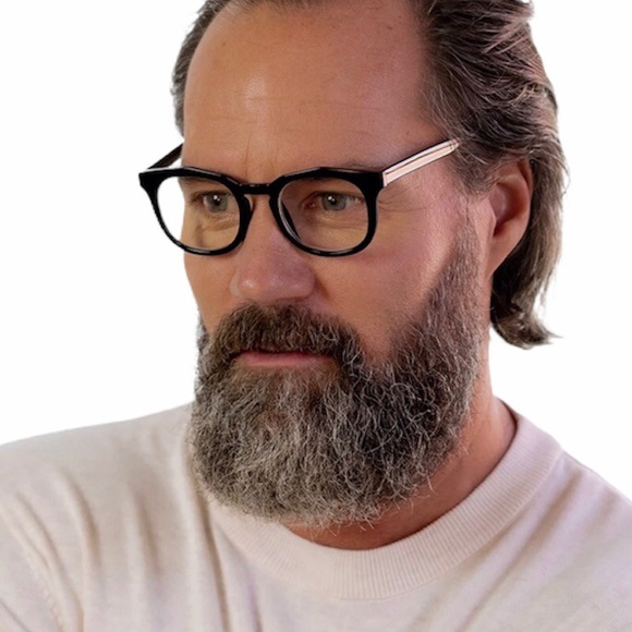 #130 DIFF Cooper Bluelight Glasses Black Frame Clear Bluelight Blocking Lenses - Picture 2 of 5